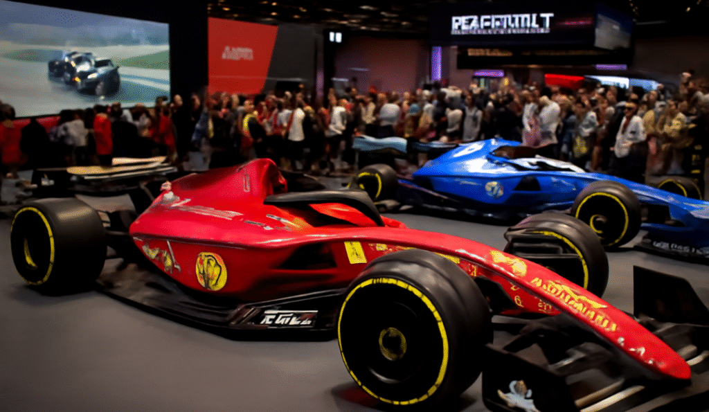 Formula 1 Expo Melbourne showcasing F1 cars and simulators