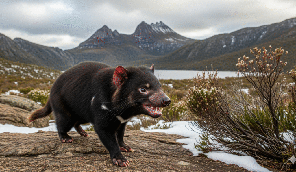 Meet Tasmanian Devils at Cradle Mountain