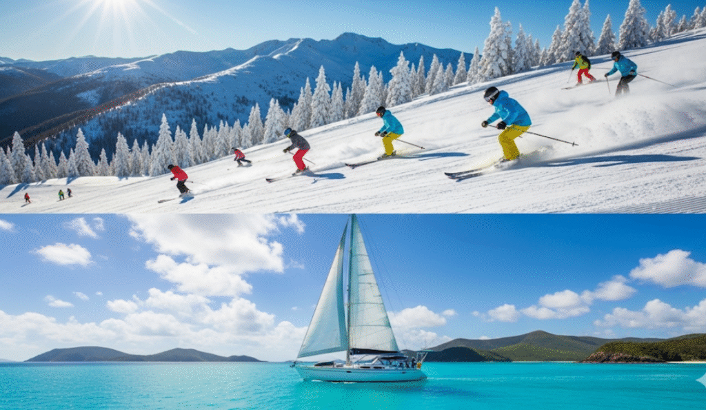 Ski or Sail (Season-Dependent)