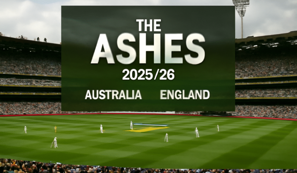 The Ashes Cricket Series 2025 between Australia and England at Melbourne Cricket Ground.